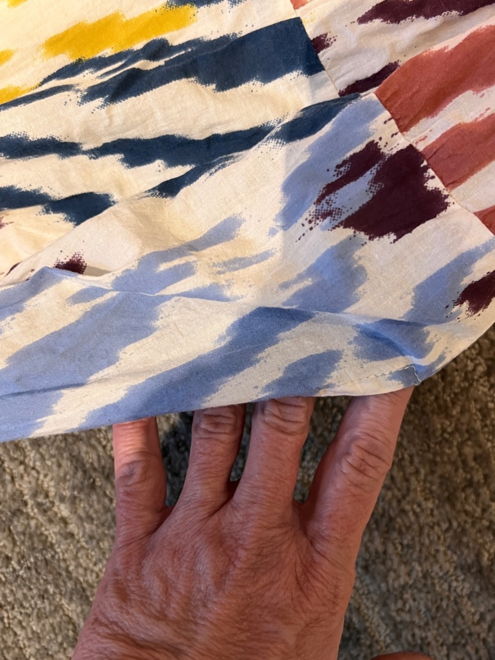 Tahari Multicolor Tiered Maxi Dress with Abstract Print - Picture 4 of 14